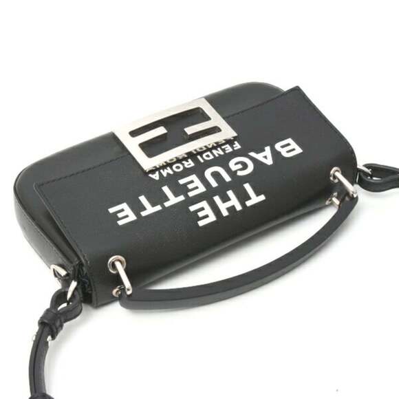 Fendi Women's Phone Bucket Pouch, Marc Jacobs Shoulder Bag, Leather, Black, 7... - Picture 3 of 10